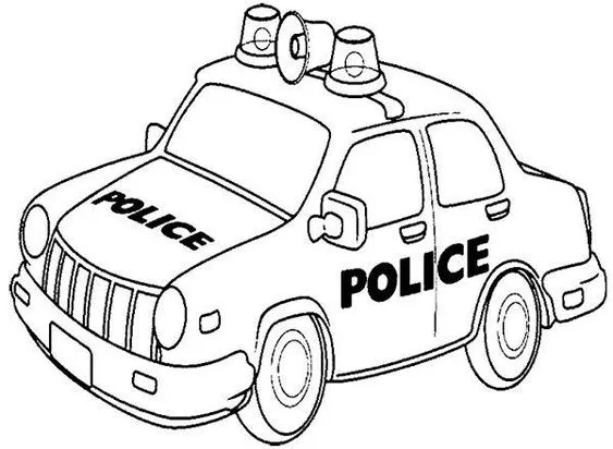 警车图片简笔画(如何画警察和警车简笔画？看这边就够了，亲子好帮手，一学就会)