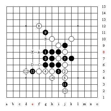 五子棋技巧图解「1」