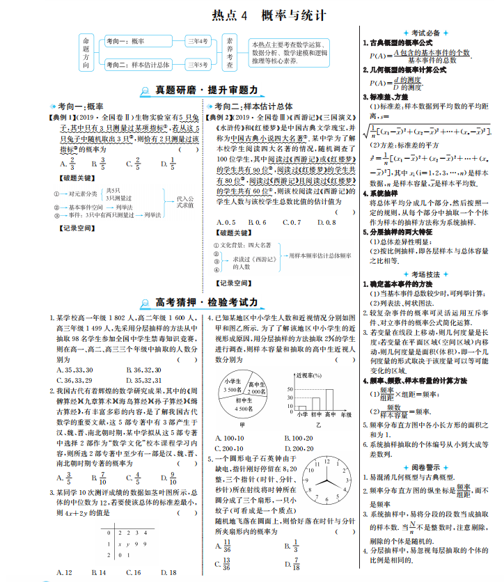 数学考前爆发式热点秒杀解析（超详细）家长转给孩子