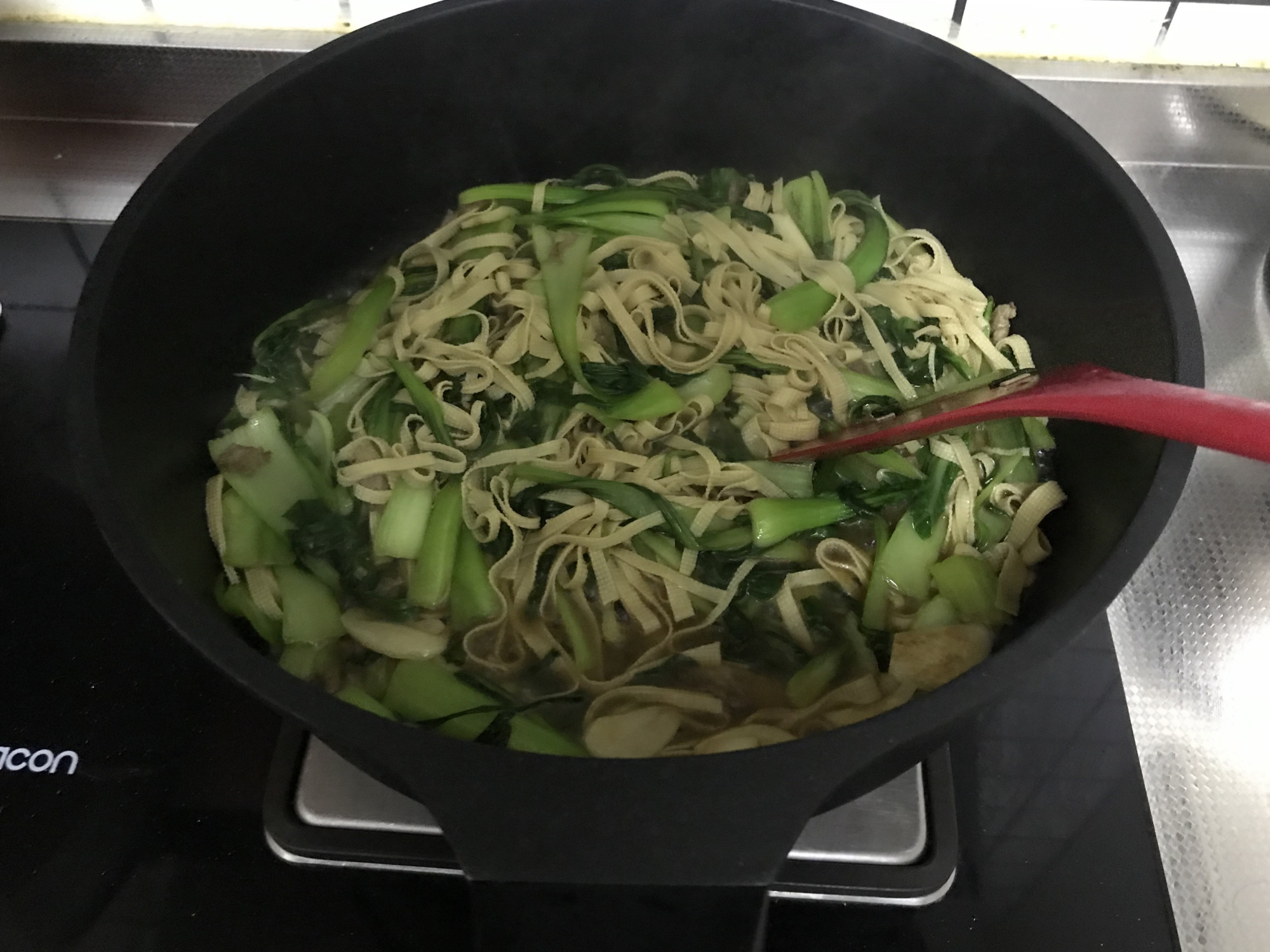 图片[11]-【油菜炒豆皮】做法步骤图 钙含量极高 孩子常吃长高个-起舞食谱网