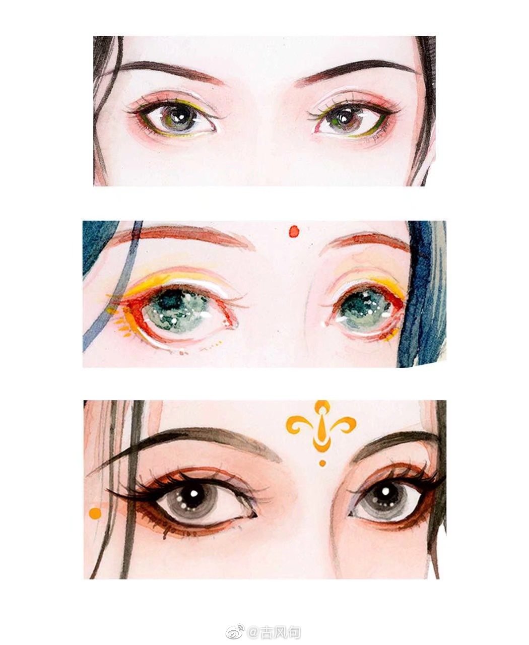 古风美人多情「眼睛」水是眼波横,山是眉峰聚