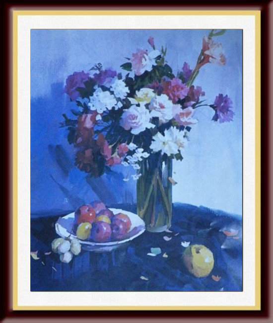 郦纬农水粉静物写生作品欣赏