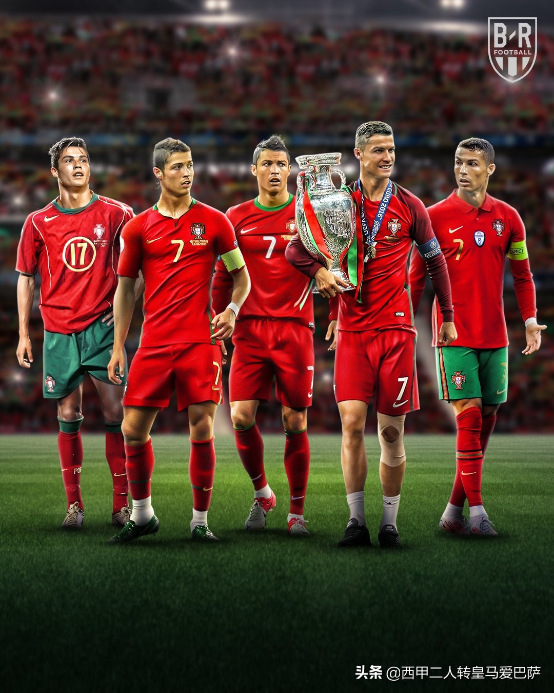 c罗俄罗斯世界杯霸气表情(梅开二度!