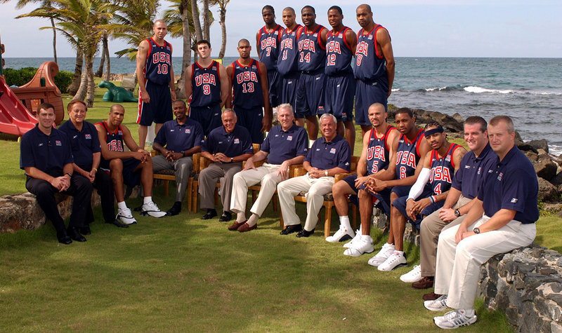 雅典奥运会美国男篮名单(还记得美国男篮初代复联吗?