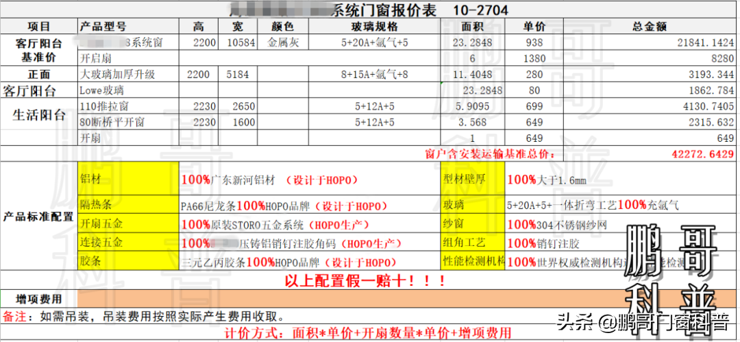 家装门窗价格/报价：价格如何指导选购？怎么算买的值？