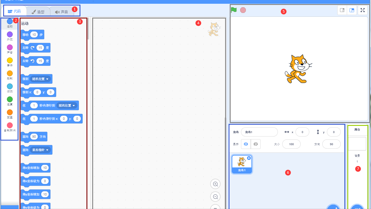 Scratch3.0编程软件功能区分别讲解