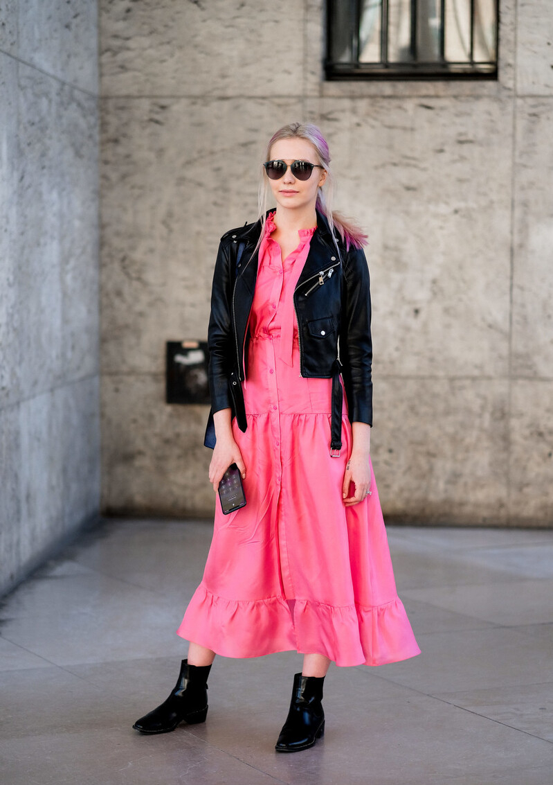 机车服装搭配图片女(谁说夏天不能穿皮夹克) - 赤虎壹号