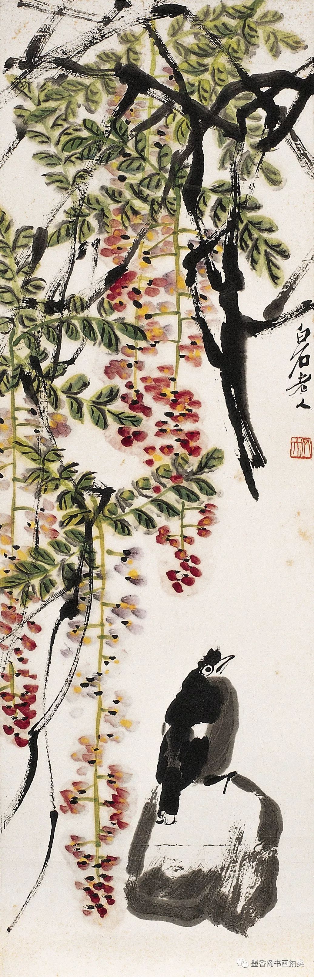 中国100名最著名画家系列-大写意国画齐白石