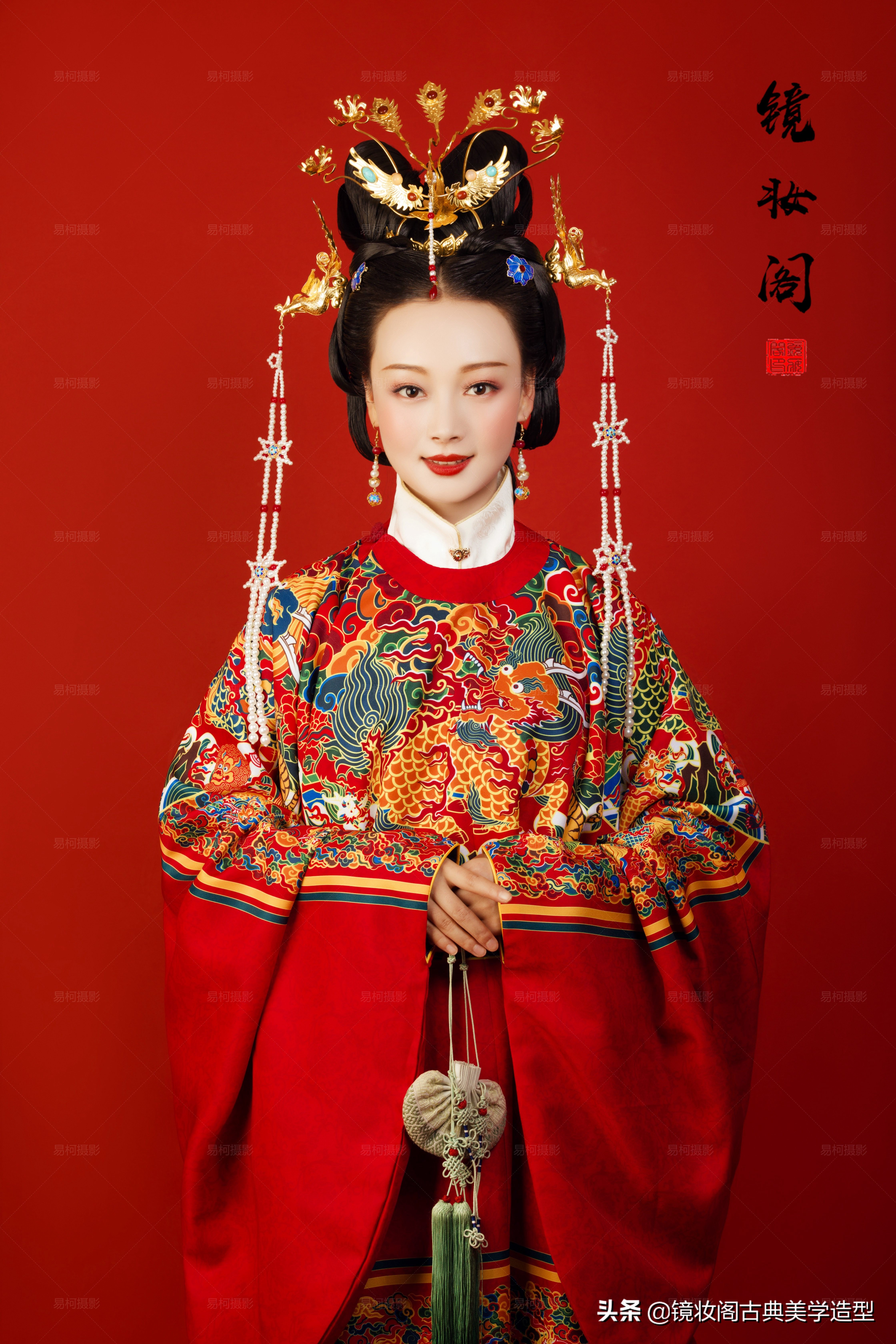 明制婚礼新娘妆容|许你凤冠霞帔一世无忧,从此清风明月长伴天涯