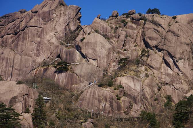 仙女弹琴黄山奇石图片图片