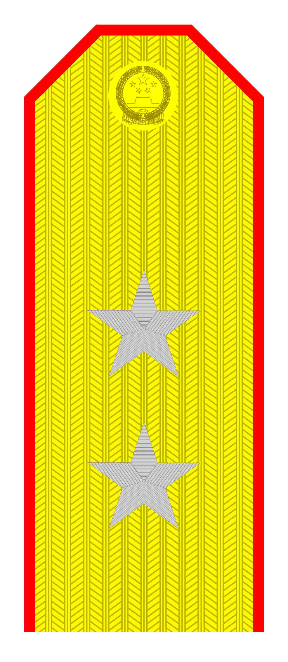 解放军肩章大小图片（解放军55式军衔军官常服肩章一览）