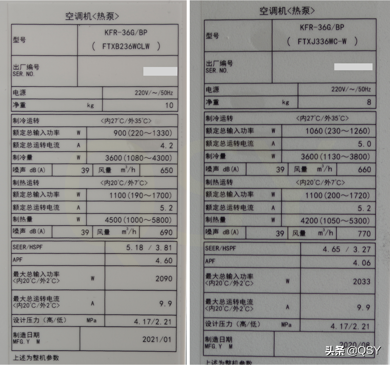 拆大金空调小鑫1.5匹新二级 2.6排外机22组加密细管内机