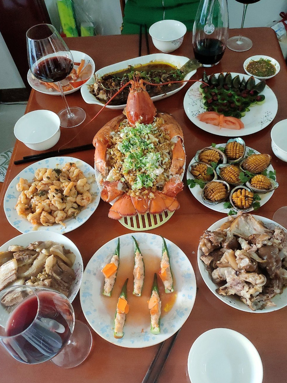 12个地方晒的年夜饭收集好了,远洋货船上的真是简单,开眼界了