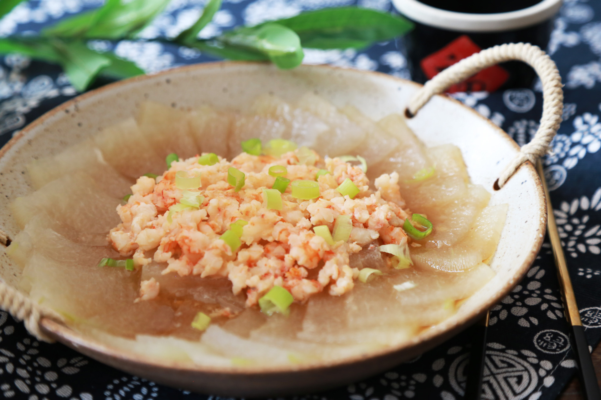 【三鲜蒸冬瓜】做法步骤图 营养好吃 很过瘾-起舞食谱网