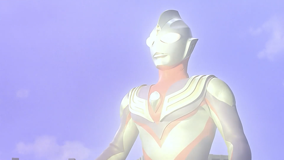 故事发生在戴拿tv完结以前,大古并没有在剧中登场,迪迦只是作为光的