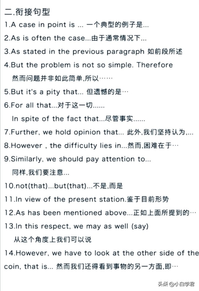 60句四级英语经典作文万能模板句型！