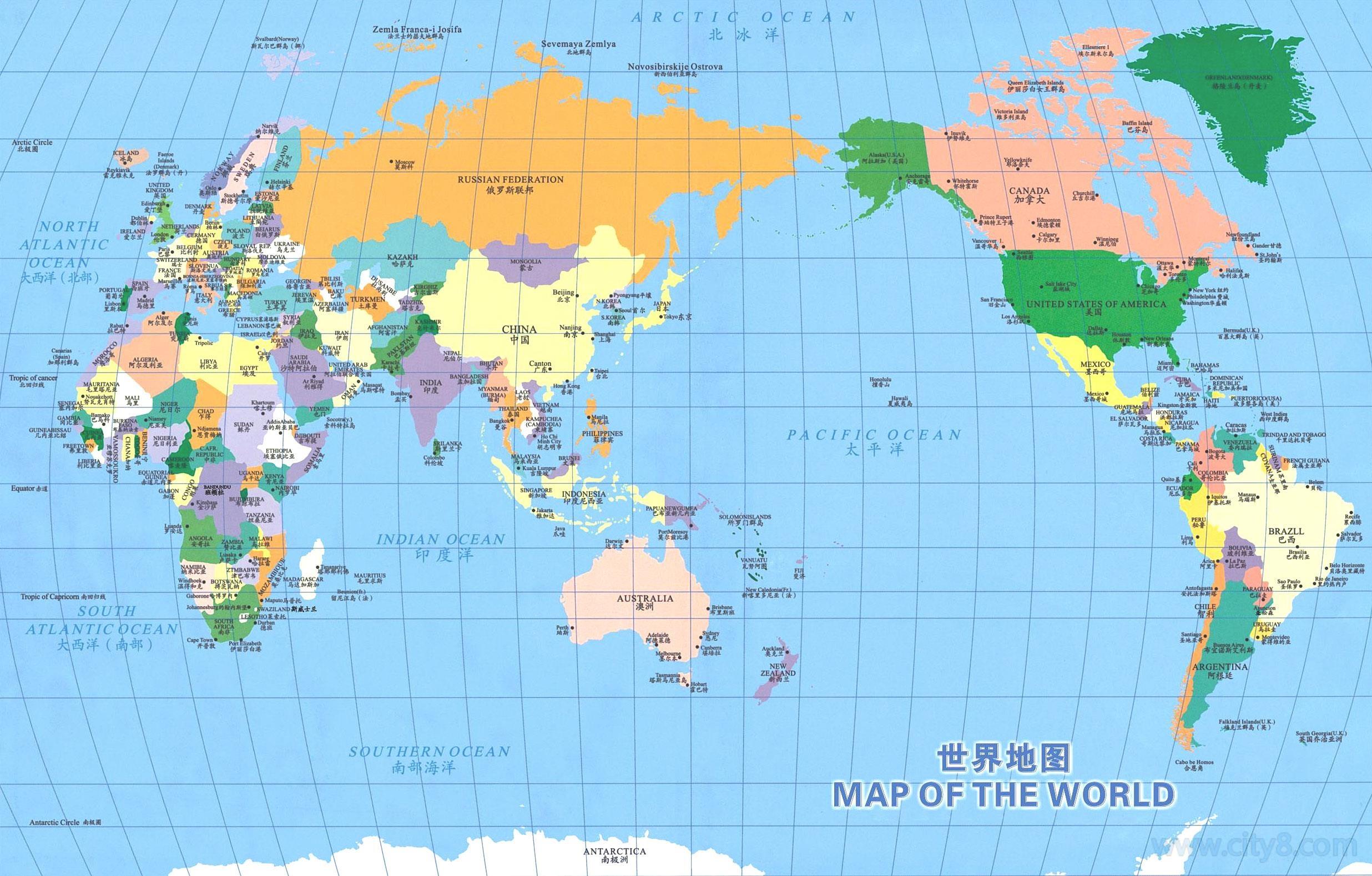每个国家地图图片