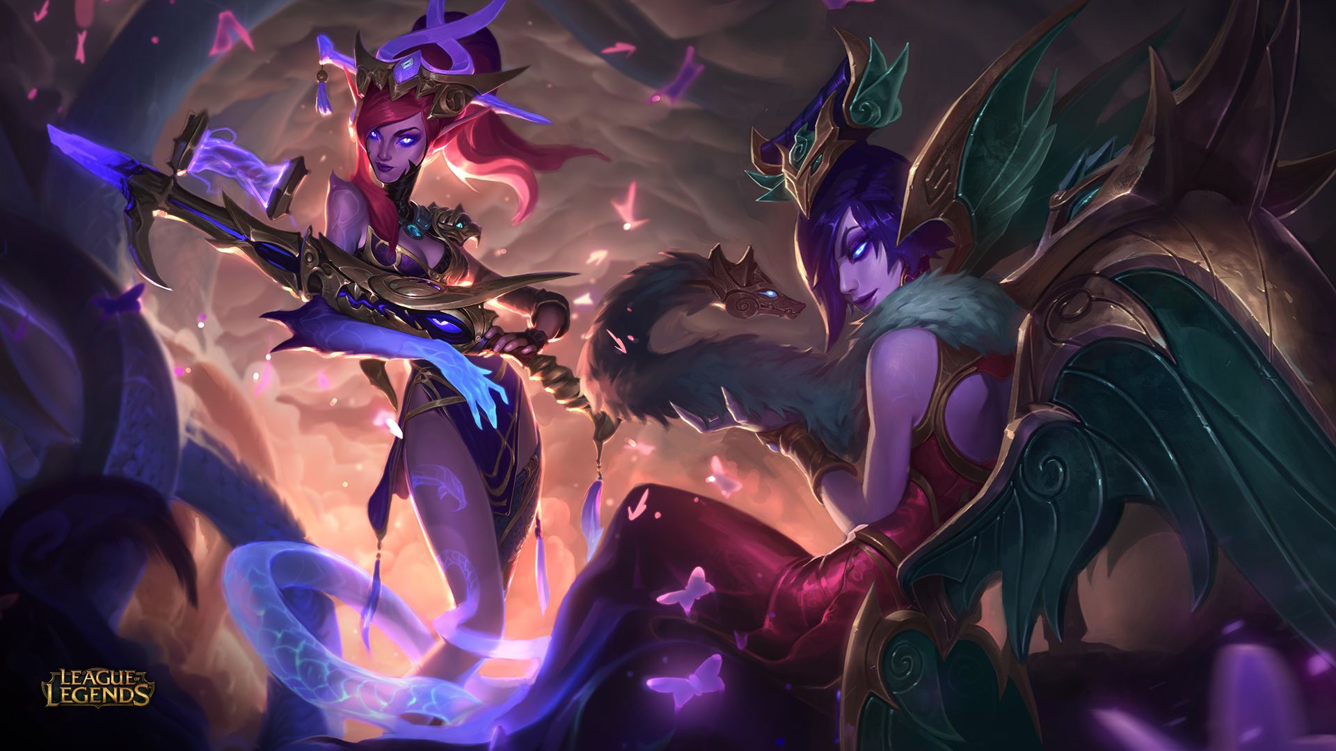 莫甘娜刀锋女王 莫甘娜魅惑女巫 莫甘娜超凡 凯尔(大天使长米迦勒