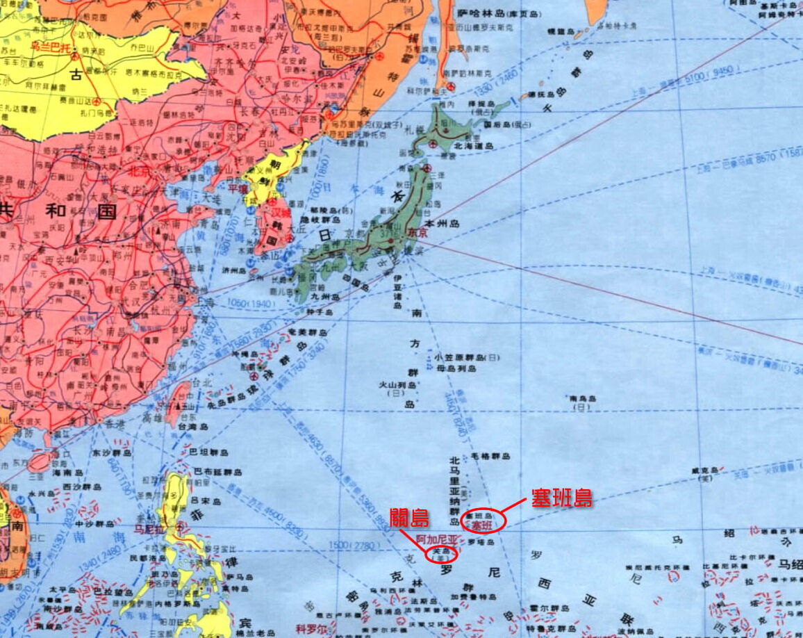 关岛地图位置 中文版图片