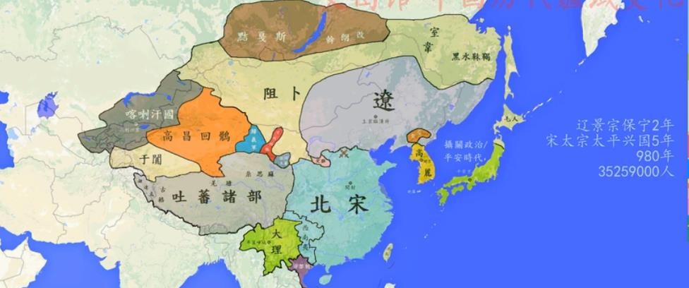 地图上看北宋167年的内忧外患，宋经济军事够强无奈敌人战力更强