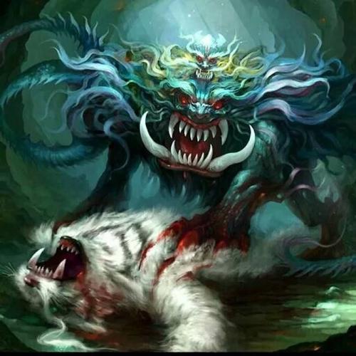 后来神话传说吸取了这四个家族的故事,将混沌,穷奇,梼杌,饕餮引申为