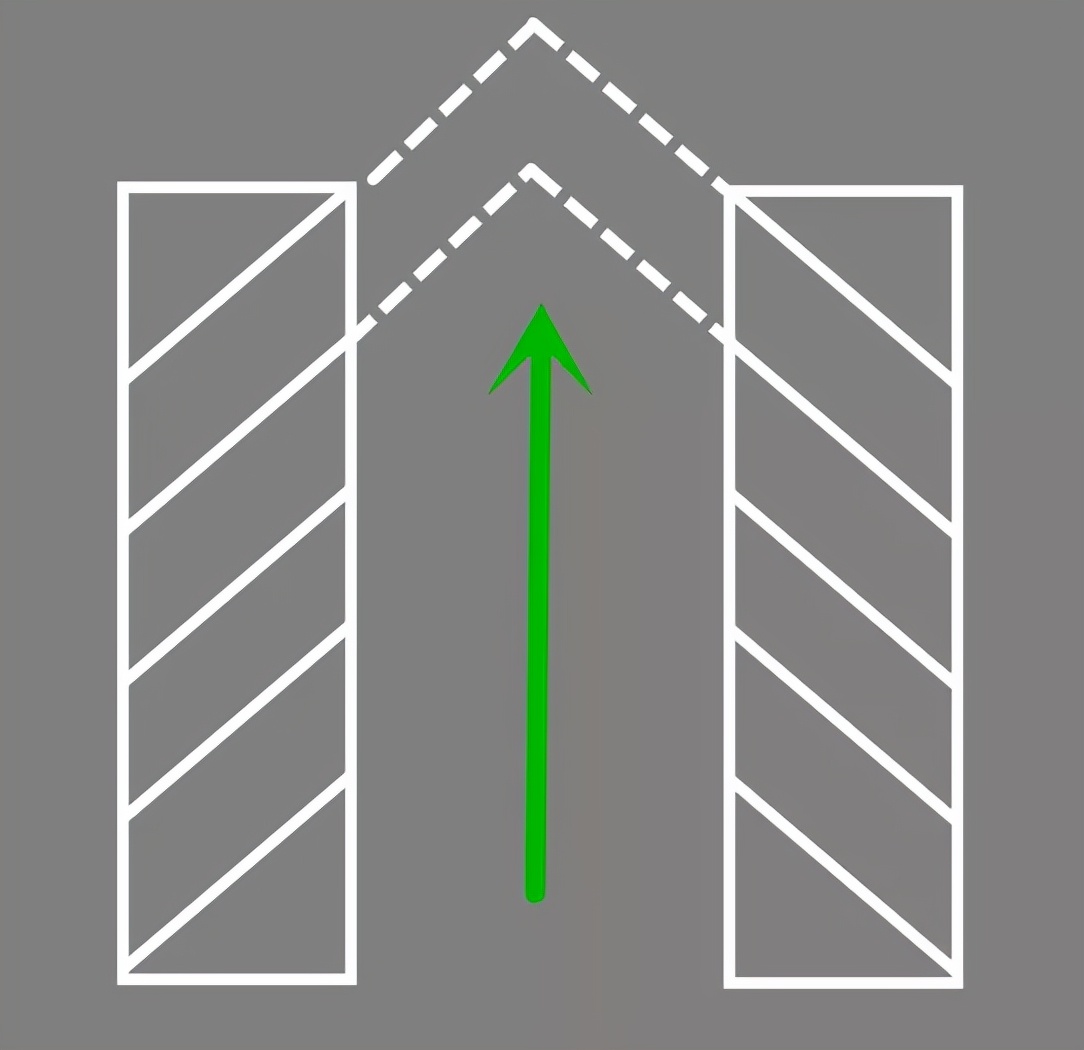 是引导车辆按规定路线行驶车辆不得压线或越线行驶黑色车压导流线行驶