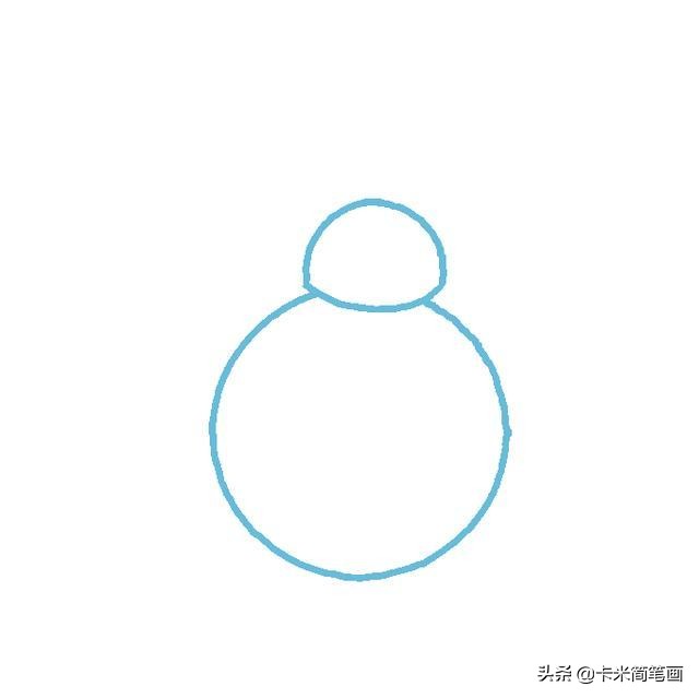 机器人简笔画 - 星球大战BB-8简笔画教程