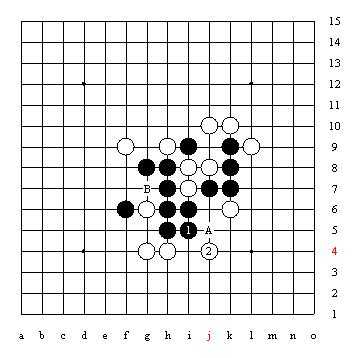 五子棋技巧图解「1」