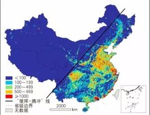 中国人口密度概况