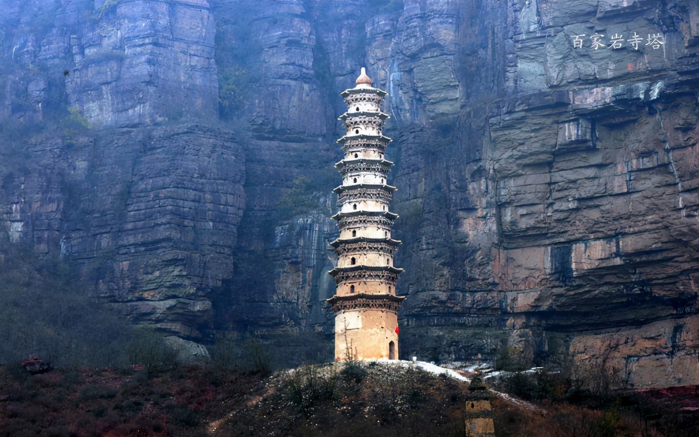 这座塔就是百家岩寺塔,又名孝女塔.