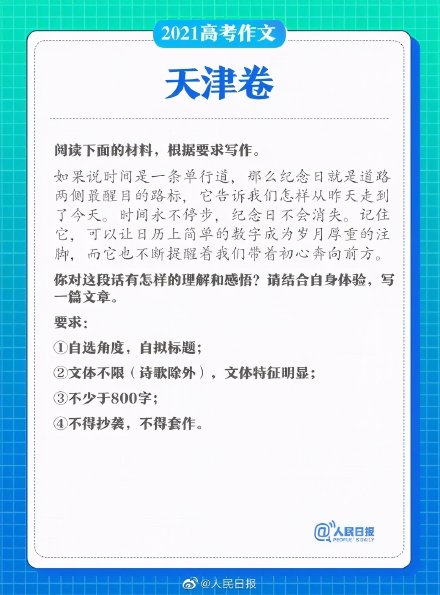 21全国各地高考作文出炉！你觉得今年的高考作文题目难吗？