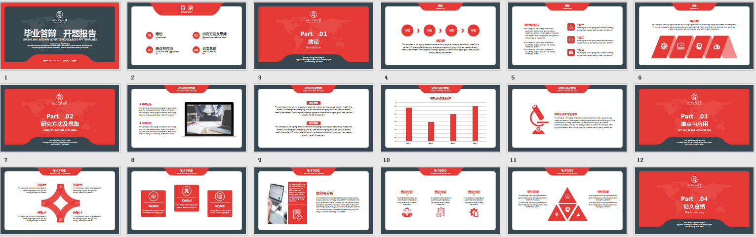 财会毕业论文怎么写？14套毕业论文答辩模板，直接套用美观简单