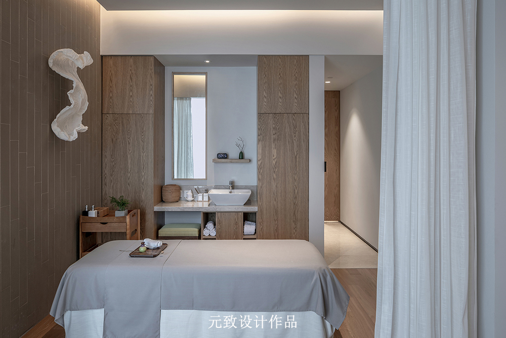 美容SPA会所装修设计！用榫卯工艺表达本真质朴的养生哲学