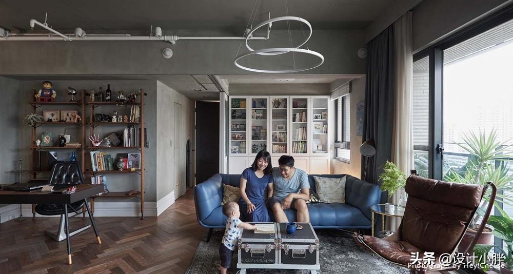 【親子宅設計精選】台北108㎡親子宅，夫妻以復古揉合古典與工業，獨具風格的美好家