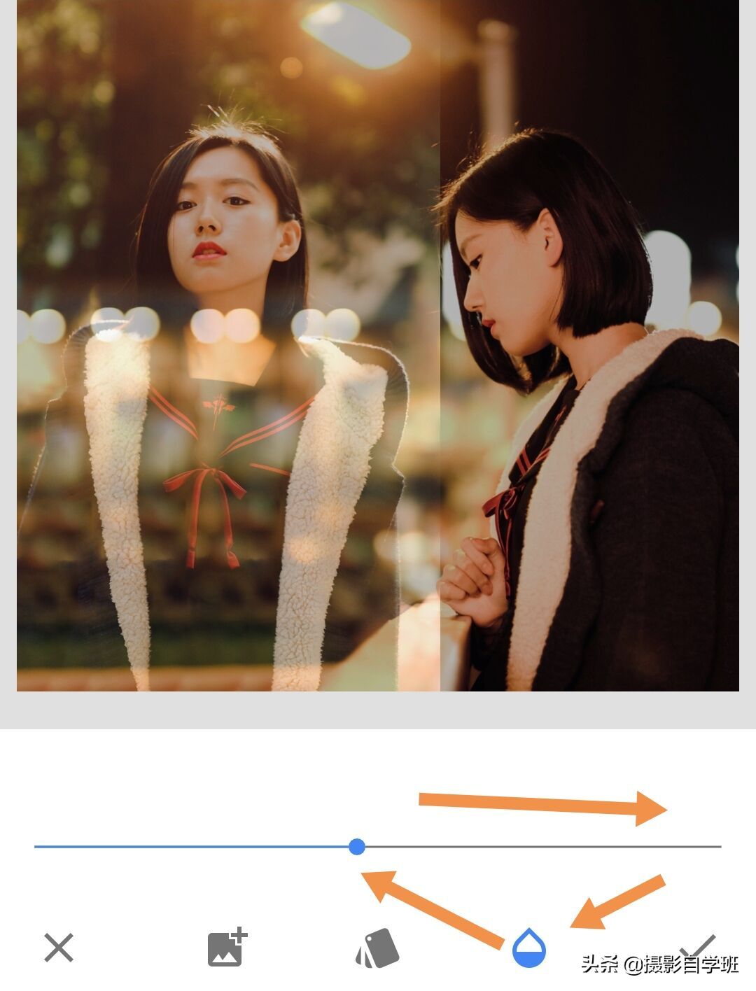 只需6步，两张照片合成一张，手机摄影修图