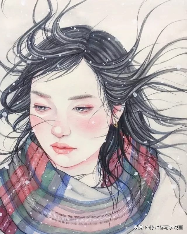 画中的人体太真实，少女伤心的泪水清晰可看，神情楚楚可怜惹人爱