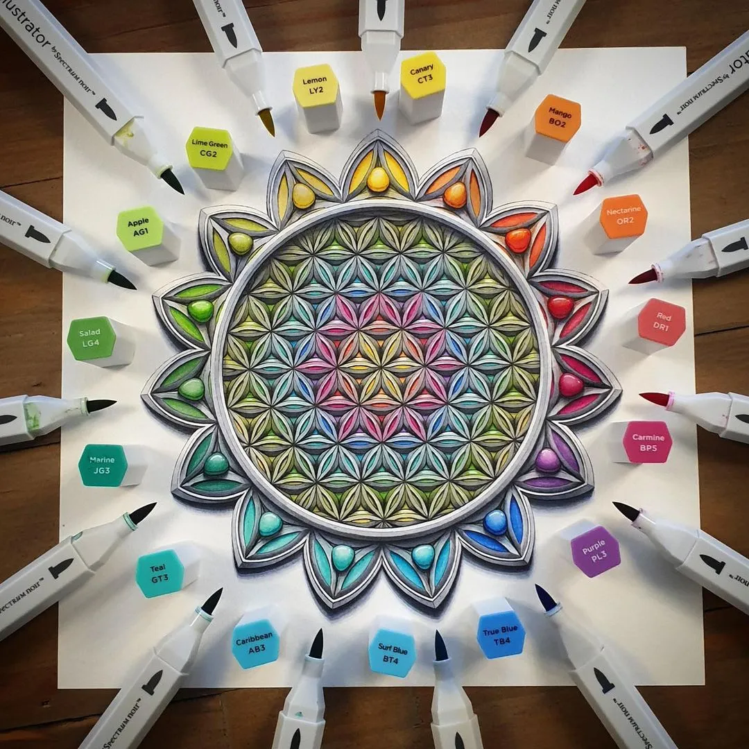 画这种竟能治好抑郁?这些超牛的解压图案,拯救了自杀边缘的男人