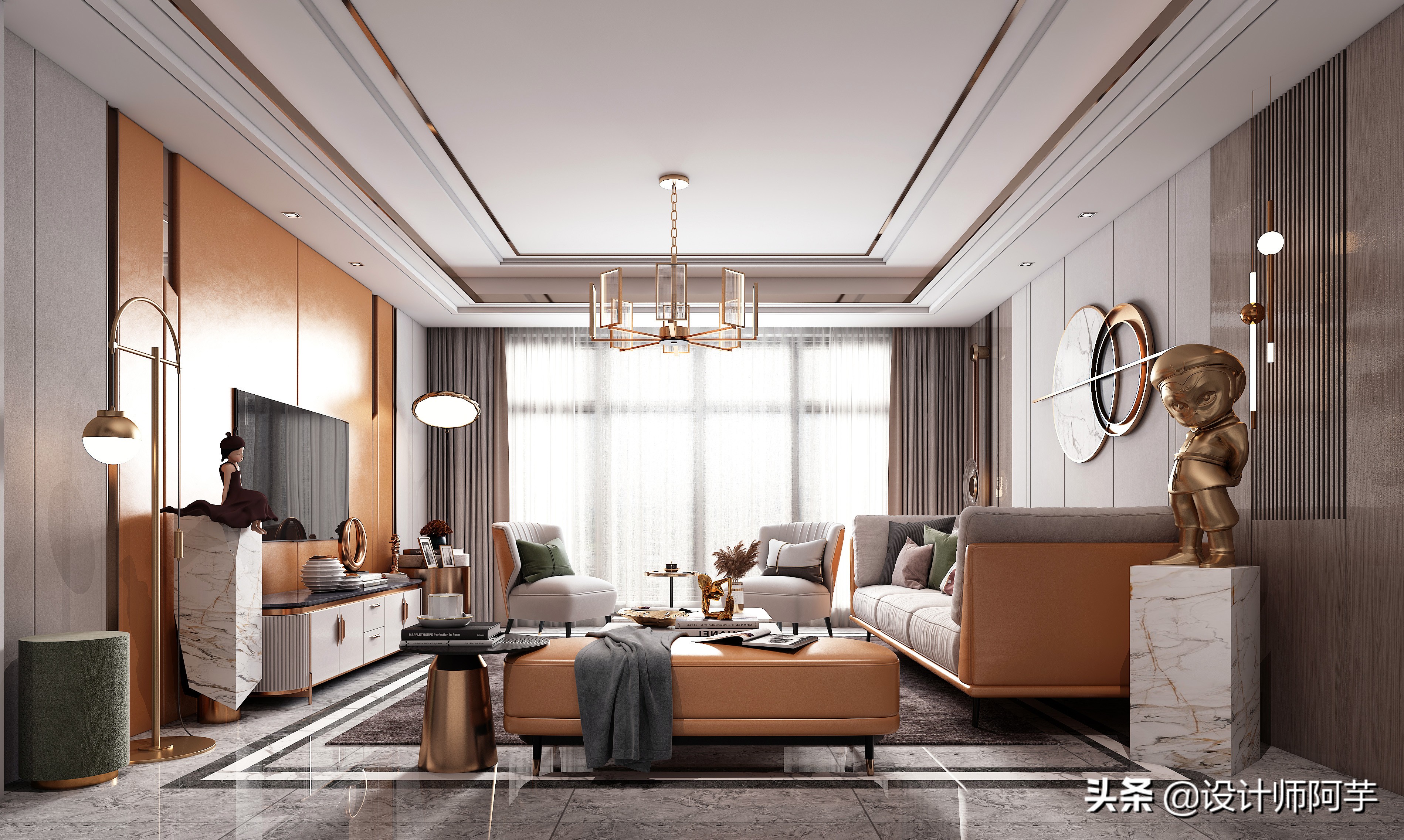 家里装修时,电视背景墙怎么做?50款优秀案例,总有一款适合你