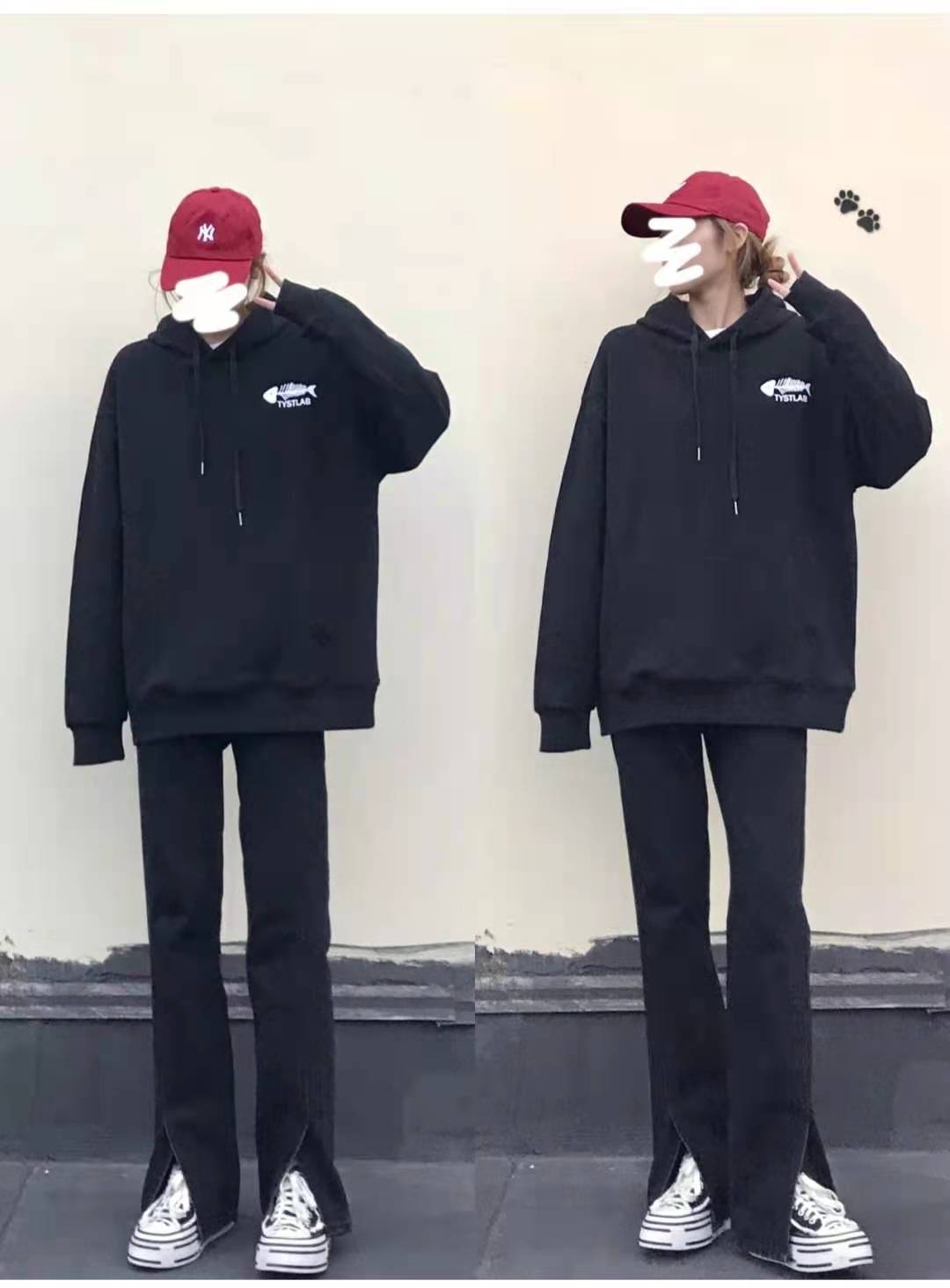 黑色卫衣搭配什么裤子好看(学习一组达人的卫衣穿搭示范)