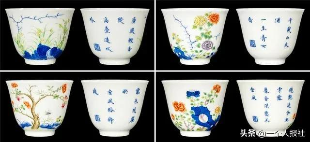 清康熙“十二花神杯”