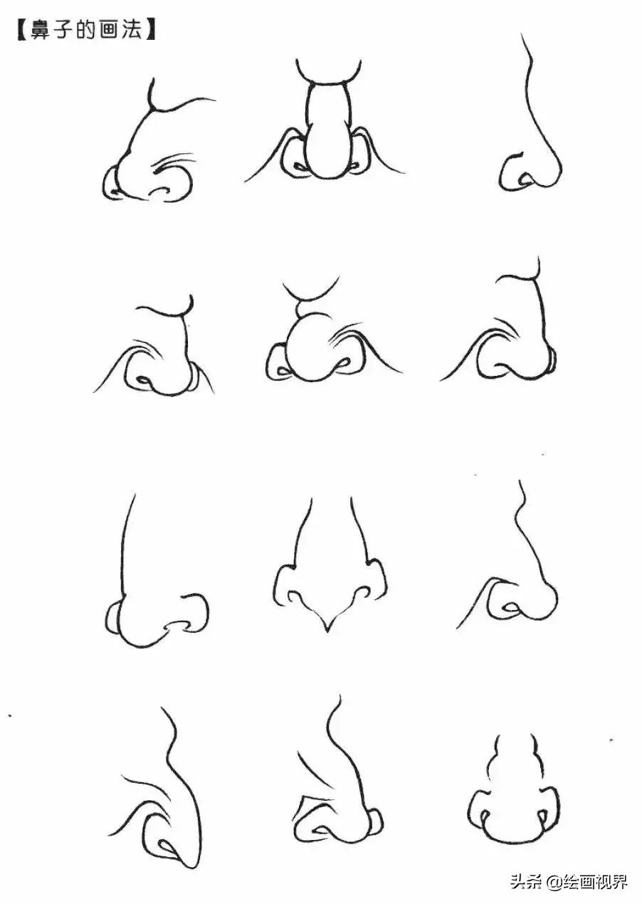 怎么正确画白描人物?从局部到整体,图解示范教你画,收藏临摹