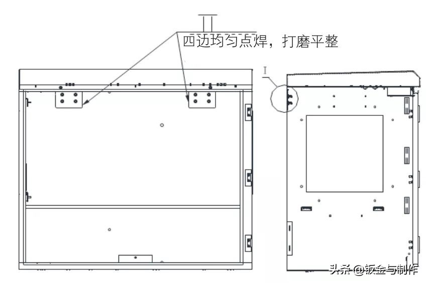 室外机柜挂攀零件连接处的结构优化