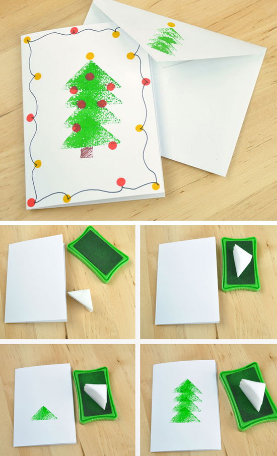 贺卡图片简单漂亮(10款圣诞节创意贺卡DIY教程，简单又漂亮，10分钟搞定！)