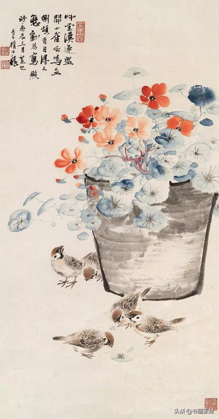 颜伯龙作品画欣赏大全颜伯龙花鸟册页