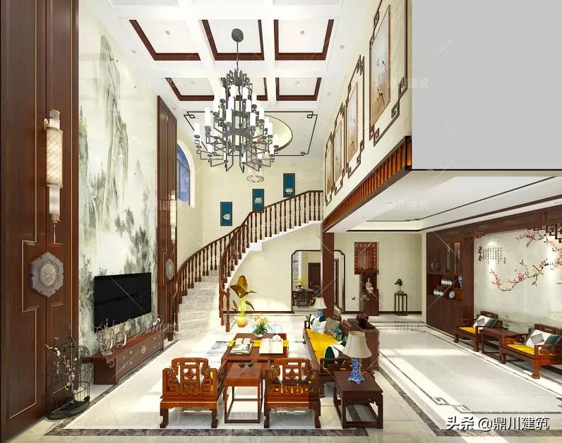 4套复式带旋转楼梯别墅,室内装饰怎么做?何不参考这个效果图