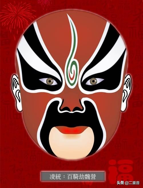 秦腔脸谱图片大全花脸(100种京剧脸谱及剧目详解(一),以后看戏不求人)