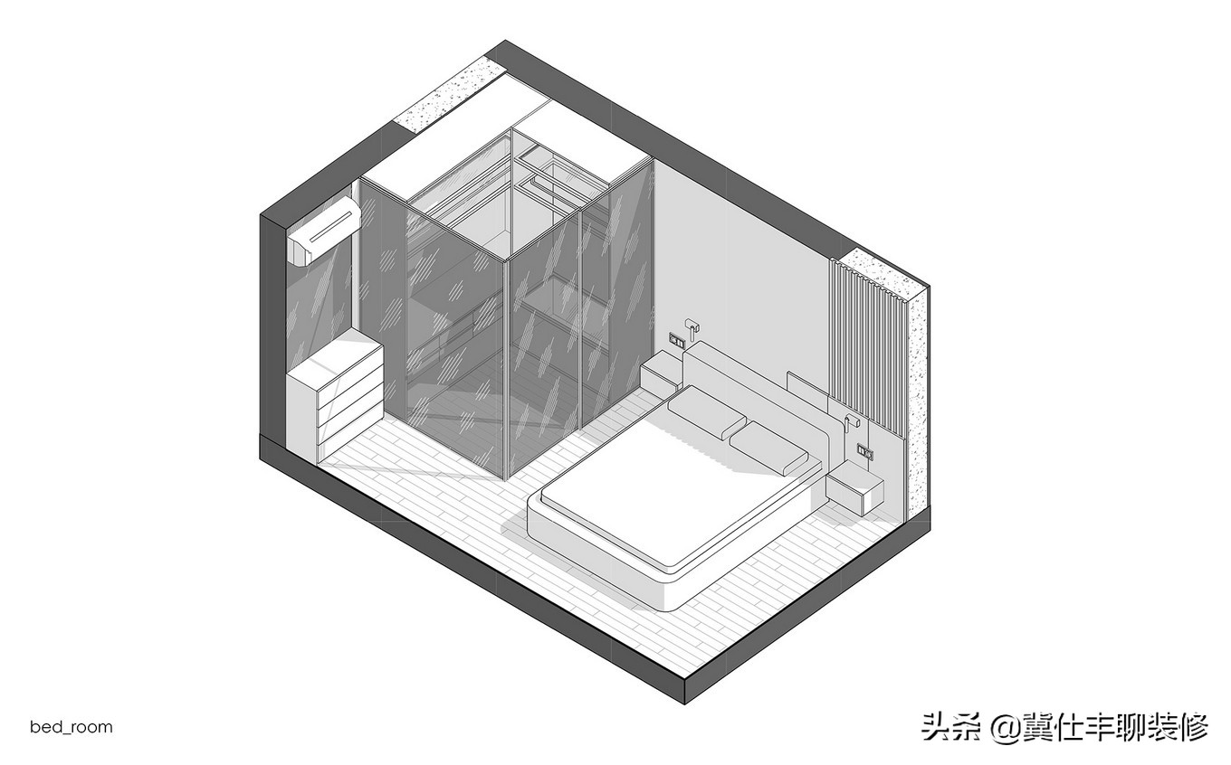 高级灰与高级黑，打造小宅的高级感（附平面图、3D图和实景图）