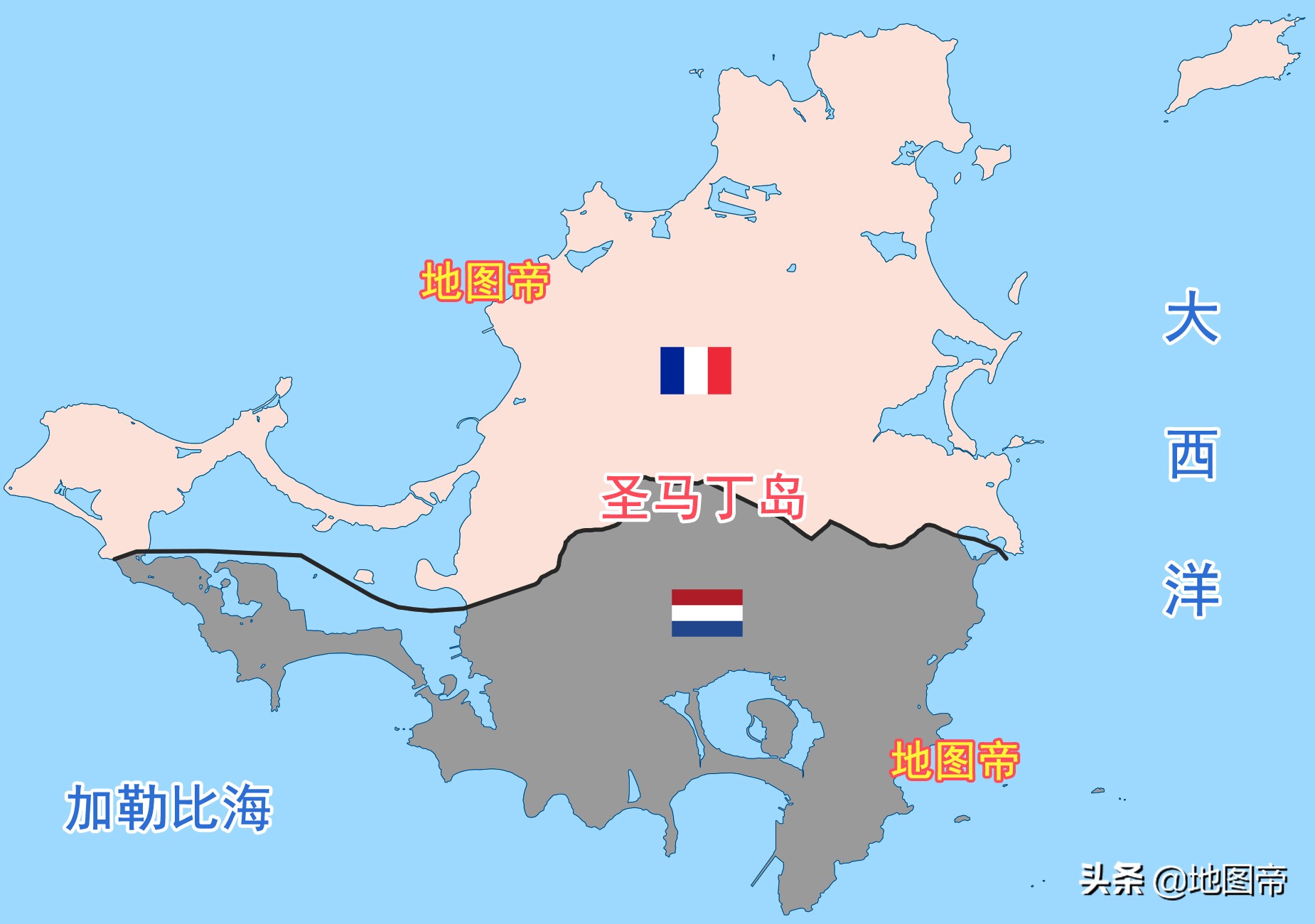 荷兰地图高清版大图(法国与荷兰挤在一个小岛上，为何修两个机场？)