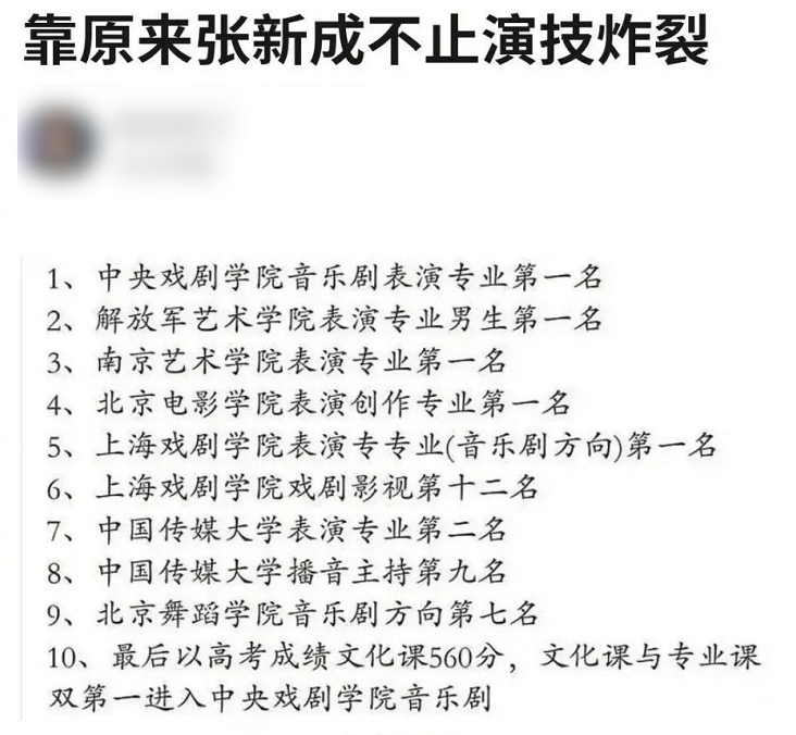 明星高考成绩谁厉害？易烊千玺无法复刻，张新成不愧是艺考之神
