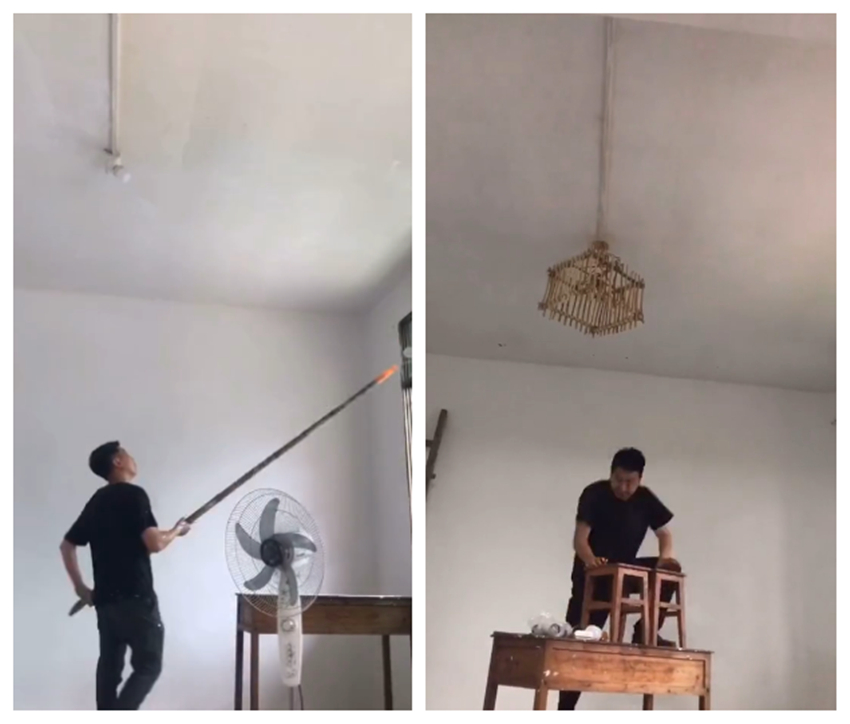 小伙装修毛坯房惊惊喜迎返乡妻子